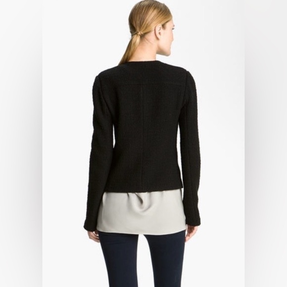 Vince Black Textured Women's Jacket size 4 - Picture 3 of 11